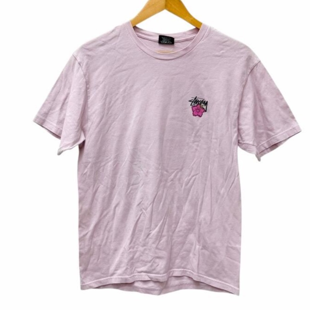 Stussy Light Pink Tee with Logo